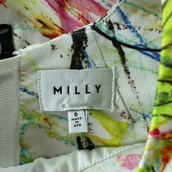 Milly Abstract Print Sheath Dress - Picture 5 of 8